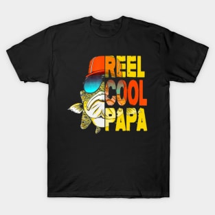 Father's Day Gifts TShirt - Fishing Reel Cool Papa T-Shirt T-Shirt